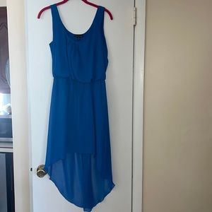 Blue chiffon dress